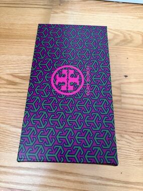 Tory Burch Purple and Pink Geometric Logo Box